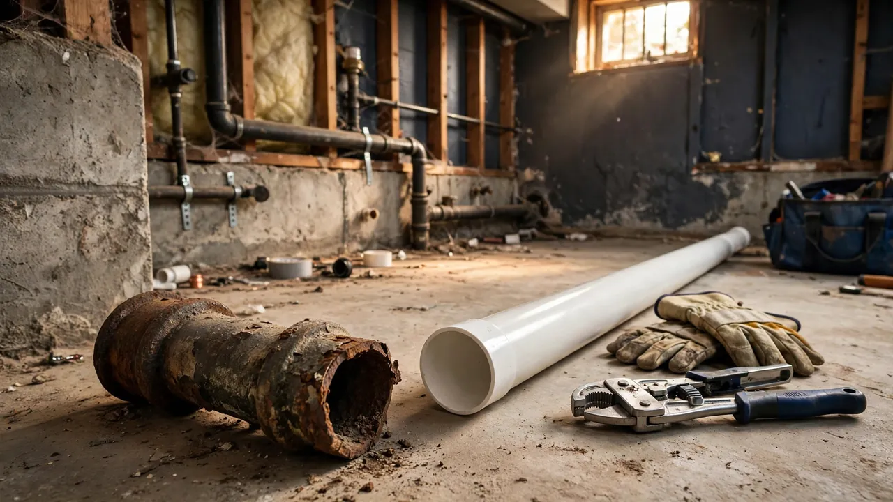 Cast Iron Pipe Replacement: Signs, Methods & Costs